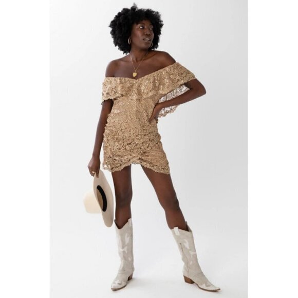 💕SPELL & THE GYSPSY💕 Nina Shift Dress ~ Bronze Medium M NWT - Picture 7 of 16